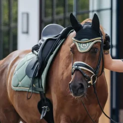 Back On Track - Tapis de selle Night olive