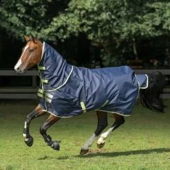 Bucas - Couverture d'extérieur Oasis Turnout 100 gris/ lime 100g