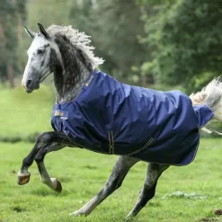 Bucas - Couverture d'extérieur Irish Turnout 300 marine/ gold 300g