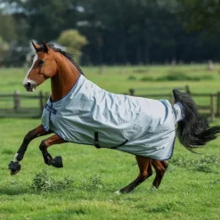 Bucas - Couverture d'extérieur Power Turnout Extra High Neck silver 300g