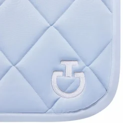 Cavalleria Toscana - Tapis de selle Diamond Quilted Jersey sky blue