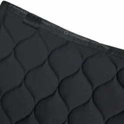 Cavalleria Toscana - Tapis de selle New Circular Quilted Jersey noir/ cuivre