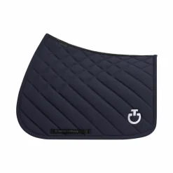 Cavalleria Toscana - Tapis de selle Diamonds and Lines marine