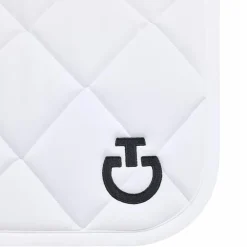 Cavalleria Toscana - Tapis de selle Diamond Quilted Jersey blanc