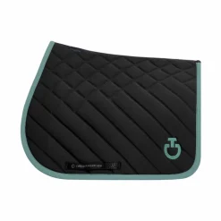 Cavalleria Toscana - Tapis de selle Diamonds and Lines Quilted noir/ mint