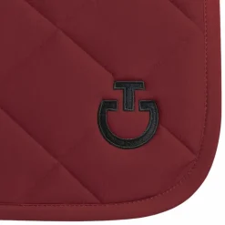 Cavalleria Toscana - Tapis de selle Diamond Quilted Jersey bordeaux