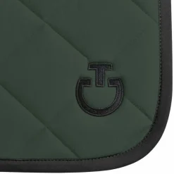 Cavalleria Toscana - Tapis de selle Diamond Quilted Jersey jungle green