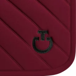 Cavalleria Toscana - Tapis de selle Diamonds and Lines bordeaux