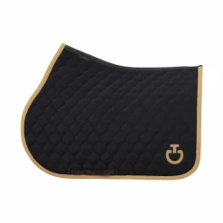 Cavalleria Toscana - Tapis de selle Circular Quilted noir/ mocca