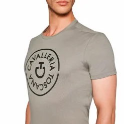 Cavalleria Toscana - T-shirt manches courtes homme CT Double Orbit noisette