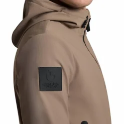 Cavalleria Toscana - Veste softshell thermique à capuche homme Performance noisette