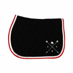 Dance With Him - Tapis de selle noir/ blanc/ rouge