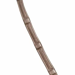 Dyon - 1/2 rênes en cuir souple 8 arrêtoirs intégrés marron