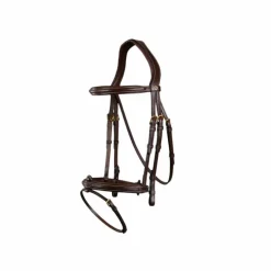 Dyon - Bridon muserolle combinée D Collection havane