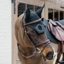 Dyon - Bridon muserolle combinée Tressé havane