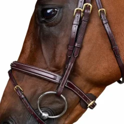 Dyon - Bridon muserolle combinée Dy'on Collection marron