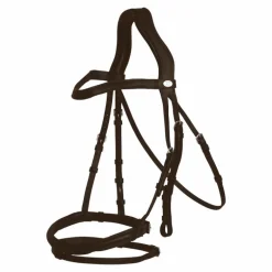 Dyon - Bridon muserolle combinée Flash marron