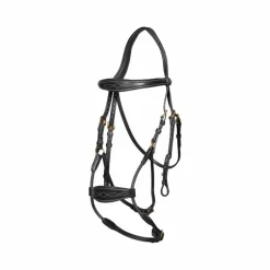 Dyon - Bridon muserolle hybride élastique D Collection noir