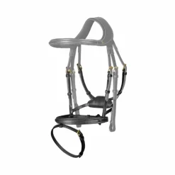 Dyon - Muserolle pour bridon Difference D Collection noir