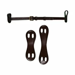 Dyon - Noseband 1/2 avec 2 attaches amovibles D Collection brun