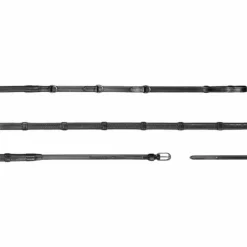 Dyon - Rênes Howlett 3 D Caoutchouc 1/2 avec 7 arrêtoirs Working by Dyon noir