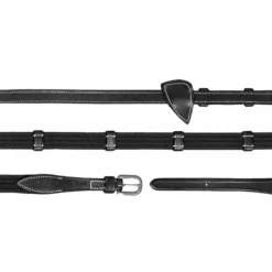Dyon - Rênes tissu 5/8 avec 9 arrêtoirs Working by Dyon noir