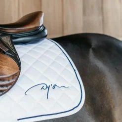 Dyon - Tapis de selle Diamond blanc