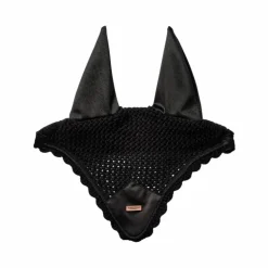 Equestrian Stockholm - Bonnet pour chevaux Plain Black Rose Gold