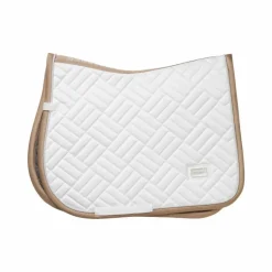 Equestrian Stockholm - Tapis de selle Modern White blanc/ sand