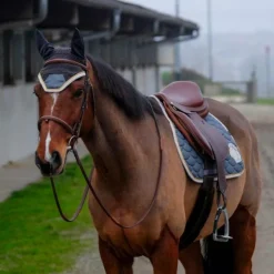 Equithème - Bonnet chasse-mouches Denim gris