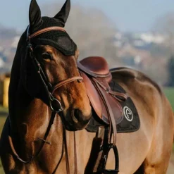 Equithème - Bonnet chasse-mouches Badge noir