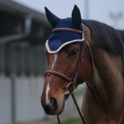 Equithème - Bonnet chasse-mouches Denim marine