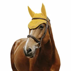 Equithème - Bonnet pour chevaux Hexalight jaune