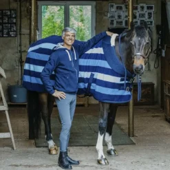 Equithème - Chemise polaire Confortec marine 160g