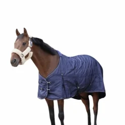Equithème - Couverture d'écurie 840D marine 50g
