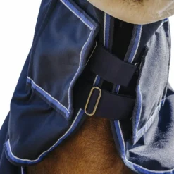 Equithème - Couverture d'extérieur Classic 1200D Combo marine 300g
