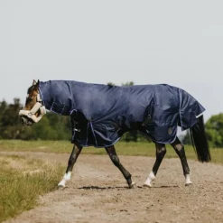 Equithème - Couverture d'extérieur Classic 1200D Combo marine 300g