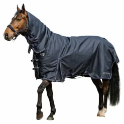 Equithème - Couverture d'extérieur Atomic Combo 1200 D marine 100g