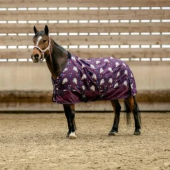 Equithème - Couverture d'extérieur Licorne standard 600D 0g prune