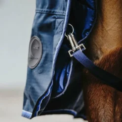 Equithème - Couverture d'extérieur Classic 1200D marine 100g