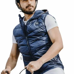 Equithème - Gilet sans manches matelassé homme Greg marine
