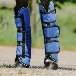 Equithème - Guêtres de transport Tyrex Aisance 1200D bleu roi (X4)
