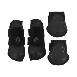 Equithème - Guêtres et protège-boulets Je t'aime noir