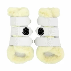 Equithème - Guêtres fermées Snuggy Je t'aime blanc