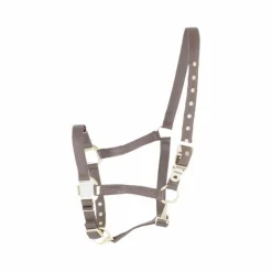 Equithème - Licol en nylon gris/ brun