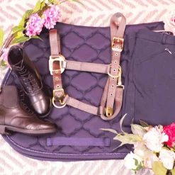 Equithème - Licol en nylon gris/ brun