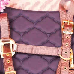 Equithème - Licol en nylon gris/ brun