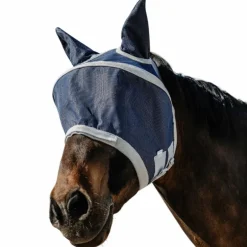 Equithème - Masque anti-mouches et UV Cerceau marine