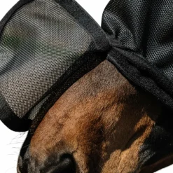 Equithème - Masque anti-mouches et UV Protech noir