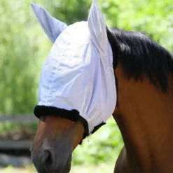 Equithème - Masque anti-mouches et UV Pro gris